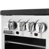 موقد غاز 2 عين من الحديد الزهر مع 4 وحدات تحكم منفصلة - من بيوكيت