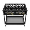 Table Staggered Burners Gas - 4 Burners From PIOKIT