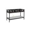 Table Staggered Burners Gas - 6 Burners From ANVIL