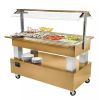 Dual Serving Refrigerated Salad Bar – 4 GN Pans Capacity –  From Roller Grill