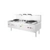 Gas Environmental Double Wok Range With Double Rear Pots – 215CM From PIOKIT