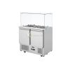 2 Door Square Glass Top Display Refrigerator 300L From PIOKIT
