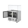 2 Door Square Glass Top Display Refrigerator 300L From PIOKIT