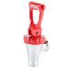 Bunn Faucet, Red Handle, Self Locking