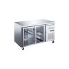 Stainless Steel 2 Glass Doors Undercounter Refrigerator – 282Lt From PIOKIT