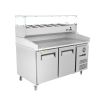 Horizontal 2 Doors Preparation Refrigerator – 390LT From PIOKIT