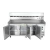 580L 3 Door Pizza Prep Refrigerator - from Piokit