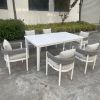 Aluminum Frame HA-1432 Outdoor Dining Set Of 7 Pieces From KAWADER FURNITURE