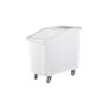 White Slant Top Mobile Ingredient Storage Bin – 102LT From CAMBRO