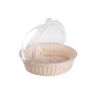 Round Bread Basket With Cover - from Piokit