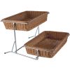 Rectangular Rattan Basket - 2Layers From PIOKIT