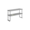 100cm Double Tier Stainless Steel Overshelf - from Piokit