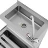 51cm Stainless Steel Mop and Hand Sink - from Piokit