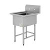 60cm Single Bowl Stainless Steel Sink Without Drainboard - from Piokit