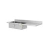 180cm Double Bowl Stainless Steel Sink Right Drainboard - from Piokit