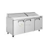 Stainless Steel 3 Doors Refrigerator Prep Table – 185 CM 928 LT From PIOKIT