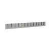 Stainless Steel Grip Check Holder - 12 Clips 100Cm From TELLIER - Grey
