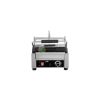 Stainless Steel Electric Single Small Grill With 1 Cast Iron Plate - Both Top And Bottom Are Ribbed From MAYFAIR