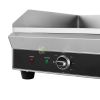 Stainless Steel Electric Grill – 20 CM Ribbed & 40 CM Flat From MAYFAIR