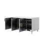 3 Doors Electric Cupboard Warmer - From MAYFAIR - Silver