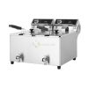 Stainless Steel Double Tank Electric Deep Fryer With Faucet – 2*12 LT Each  From MAYFAIR