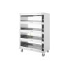 Stainless Steel Heated Showcase With 4 Decks – 120 From MAYFAIR
