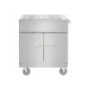 Stainless Steel Mobile Server Trolley – 2 Shelves and 4 Pan 1/3 Gn - From MAYFAIR