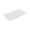 GN Pan 1/1 Rectangular Flat Porcelain Dish 2.5 cm From MAYFAIR