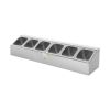 Stainless Steel Single Top Salad Bar – One Side With 6 Pan From MAYFAIR