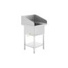 Stainless Steel Wall-Mounted Single Sink Table - 57 CM  From MAYFAIR