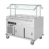 Mobile Dual 4 Pans Temperature Serving Station – 124CM From MAYFAIR
