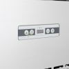 Refrigerated Glass Display - 400 LT From PIOKIT With 4 Wire Shelves - Black