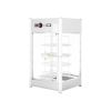 Stainless Steel Heated Glass Showcase With 4 Rounded Shelves – 97 LT From PIOKIT