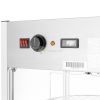 Stainless Steel Heated Glass Showcase With 4 Rounded Shelves – 97 LT From PIOKIT