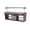Wooden Salad Display Refrigerator - 6 Pans 1/1 GN From PIOKIT