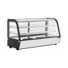 Desktop Refrigerated Glass Display With 2 Shelves - 200 LT From PIOKIT - Black
