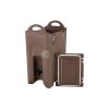 Plastic  Beverages Server With Faucet - 26 LT From PIOKIT - Brown