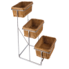 Three Layers Rectangular Rattan Basket From PIOKIT