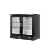 2 Glass Door Back Bar Refrigerator 92cm - Black Color From PIOKIT