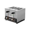 4 Loaf Slice Bread Toaster - 300 Pcs/H From STAR - Silver