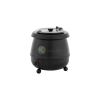 Stainless Steel Electric Soup Kettle – 11.8 LT From PIOKIT - Black