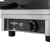Stainless Steel Electric Single Waffle Maker With 2 Rectangular Sections - 90 degree From KRAMPOUZ