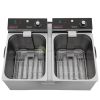 Stainless Steel Double Tank Deep Fryer – 8 LT Each From PIOKIT