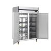 2 Doors Stainless Steel Upright Freezer Four Shelves Per Door - 1200L From PIOKIT