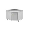 Stainless Steel Cupboard Corner With Hinged Door - From TECNOSTEEL