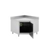 Stainless Steel Cupboard Corner With Hinged Door - From TECNOSTEEL