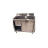 Pot Sink Cabinet With Sliding Doors - 1 Sink From TECHNOSTEEL