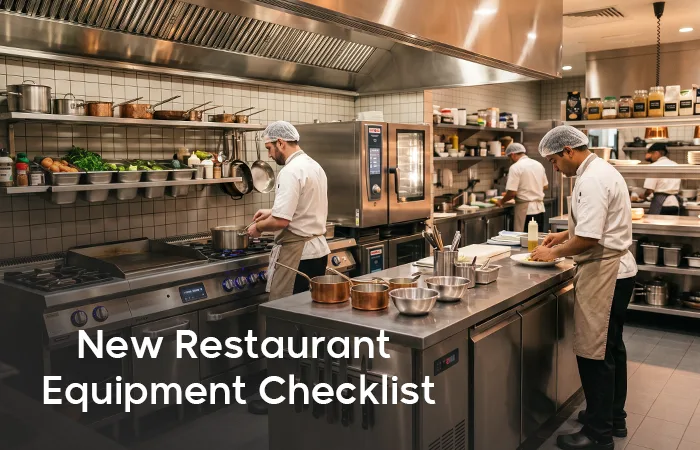 New restaurant equipment checklist for commercial kitchens