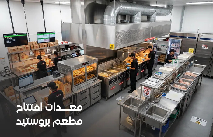 معدات مطعم بروستد في السعودية: قائمة التجهيزات الأساسية