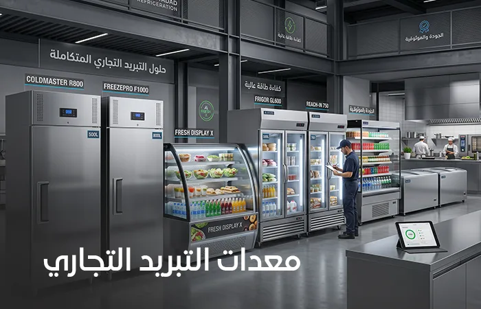 معدات التبريد التجاري للمطاعم والكافيهات في السعودية